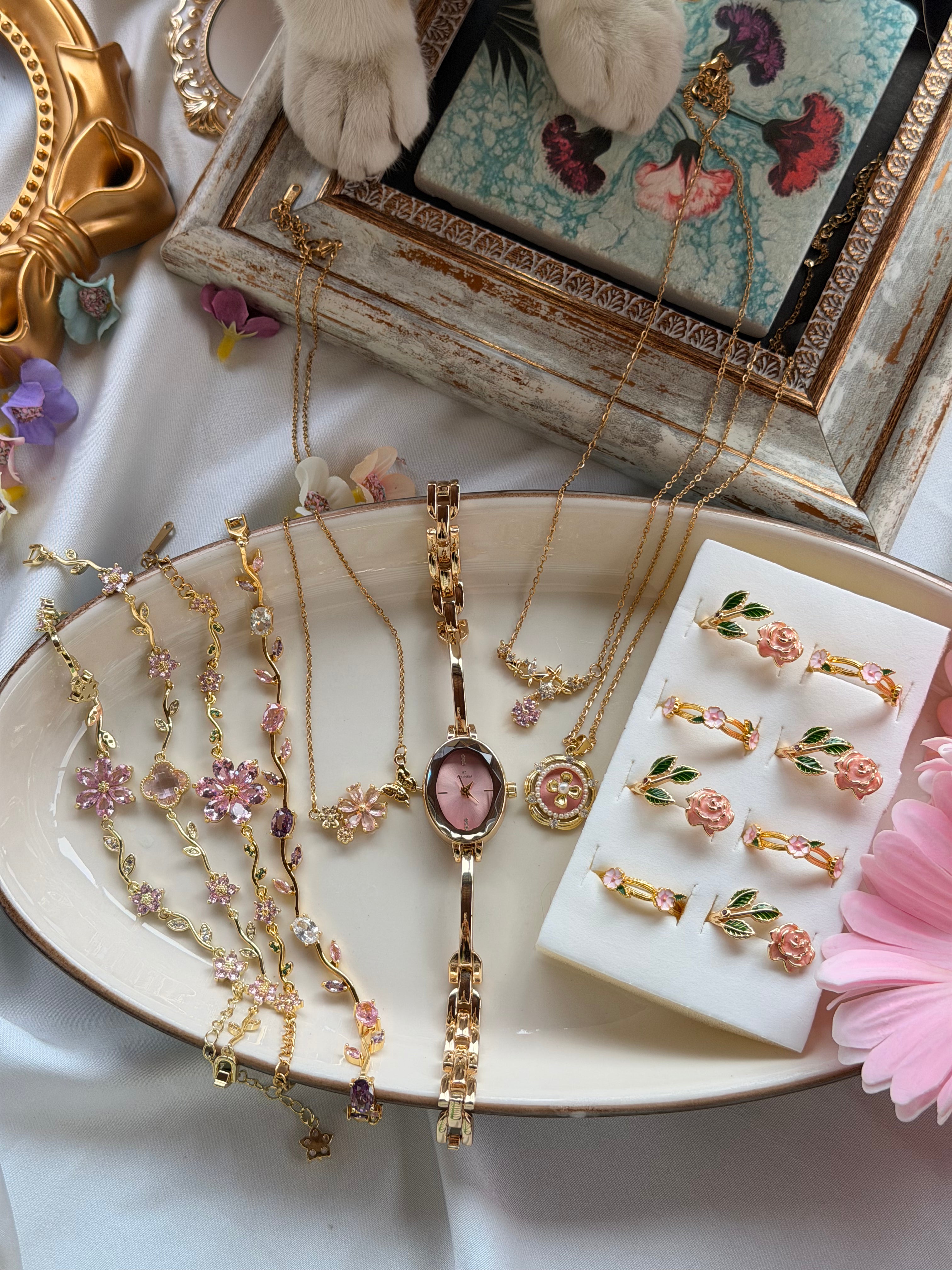 Vintage Pembe Kombin