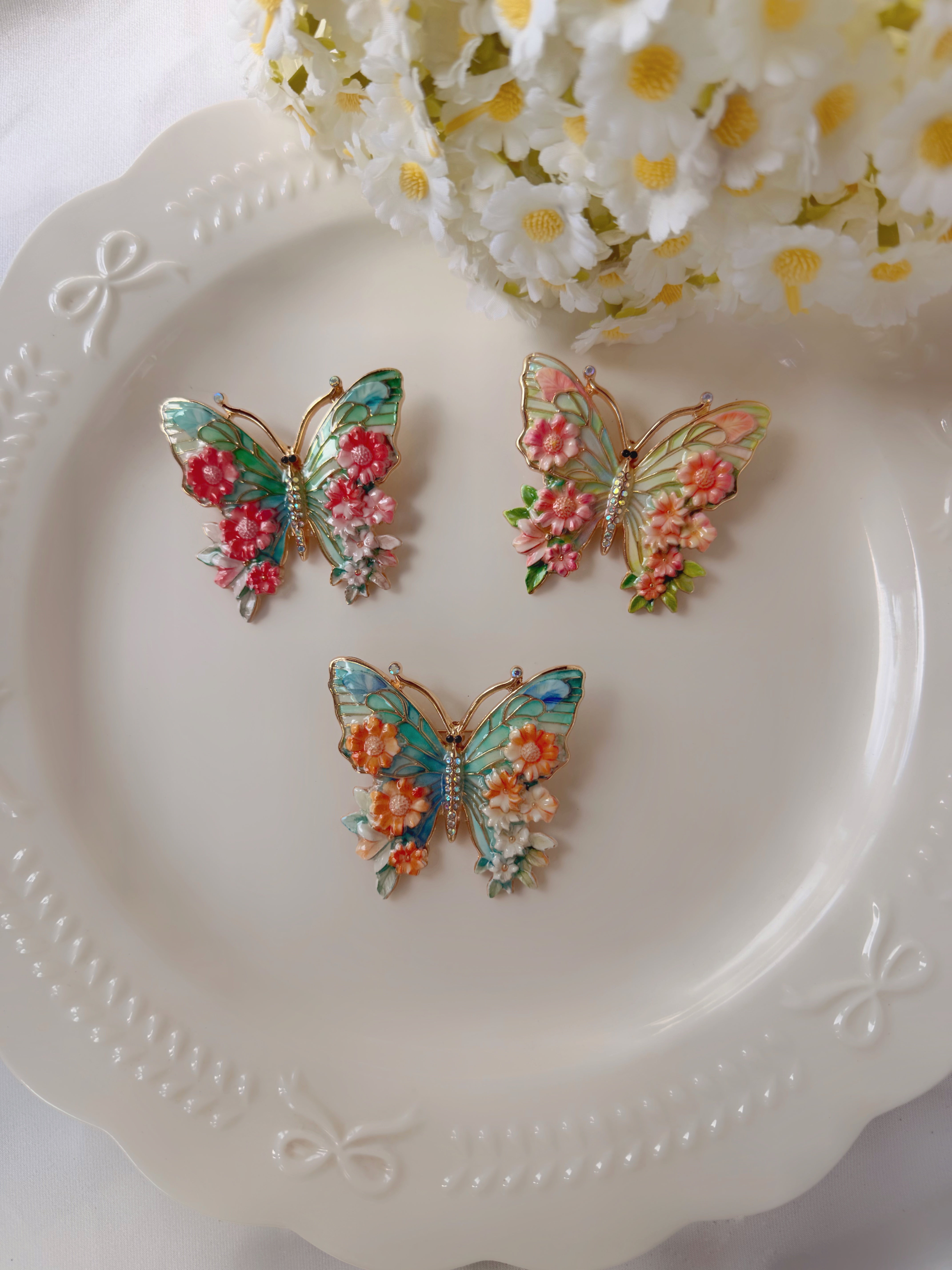 Vintage Kelebek Broş