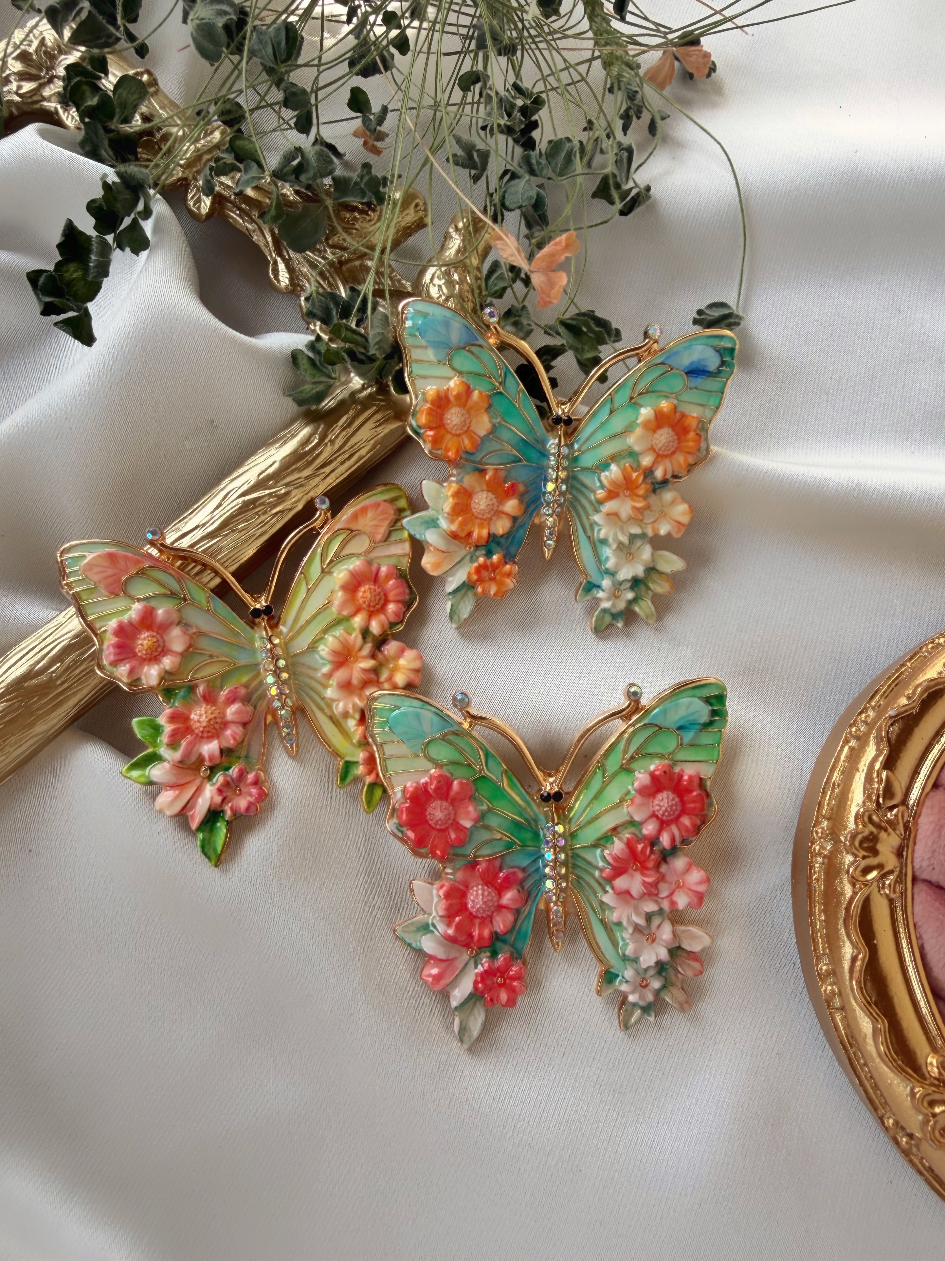 Vintage Kelebek Broş