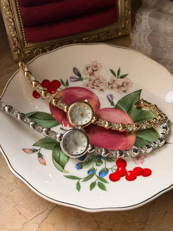 Kalp Parmak İzi Tasarım Saat Vintage Aksesuar