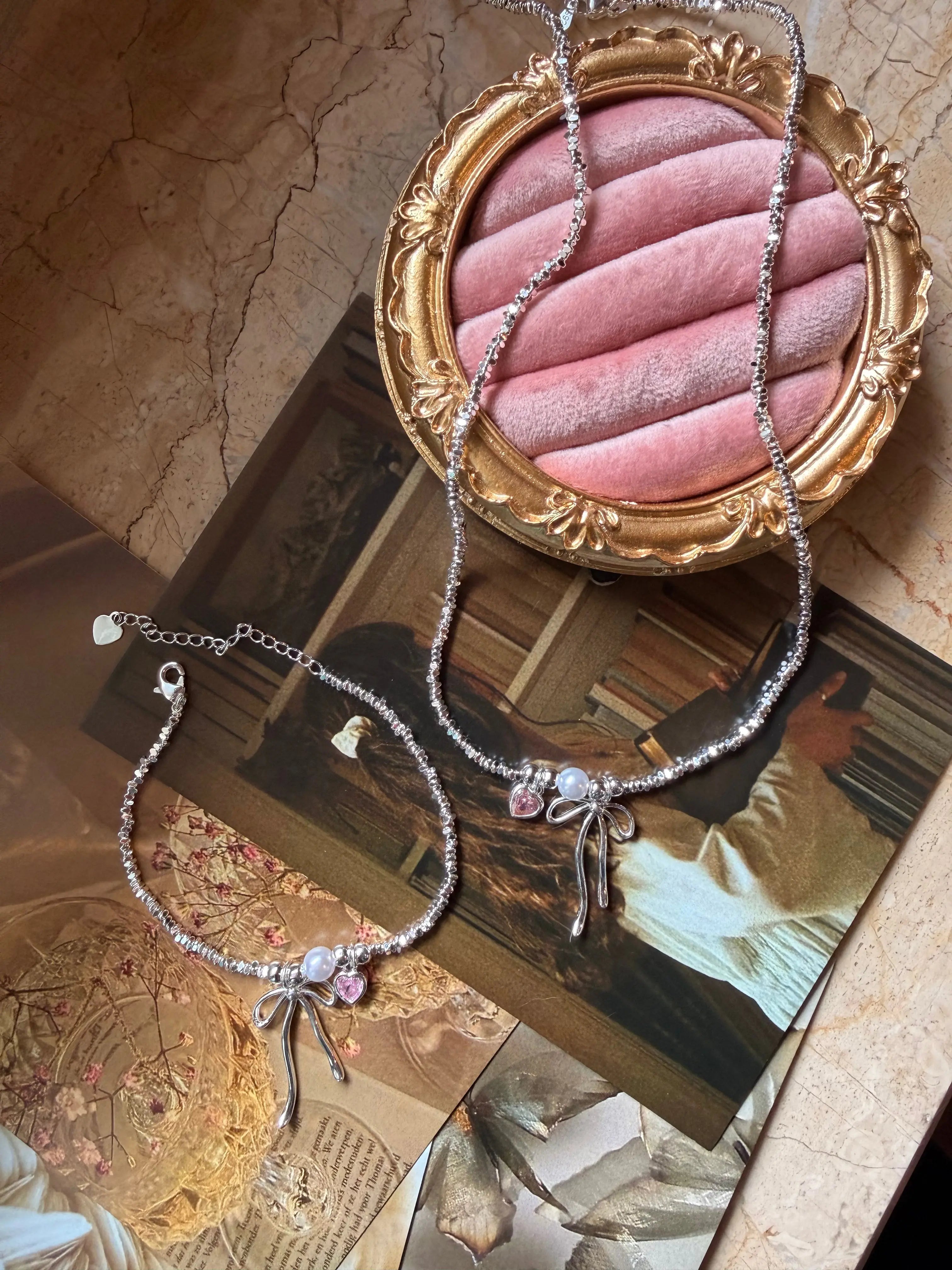 Sweet Heart Fiyonk Set Vintage Aksesuar