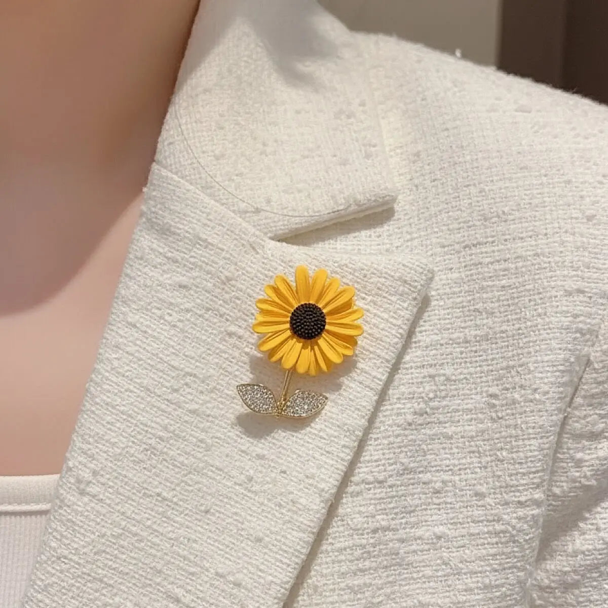 Ayçiçeği Tasarım Vintage Broş Vintage Aksesuar