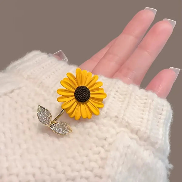 Ayçiçeği Tasarım Vintage Broş Vintage Aksesuar
