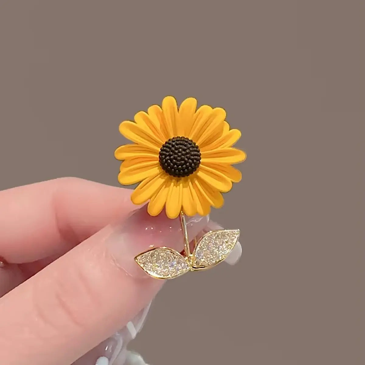 Ayçiçeği Tasarım Vintage Broş Vintage Aksesuar