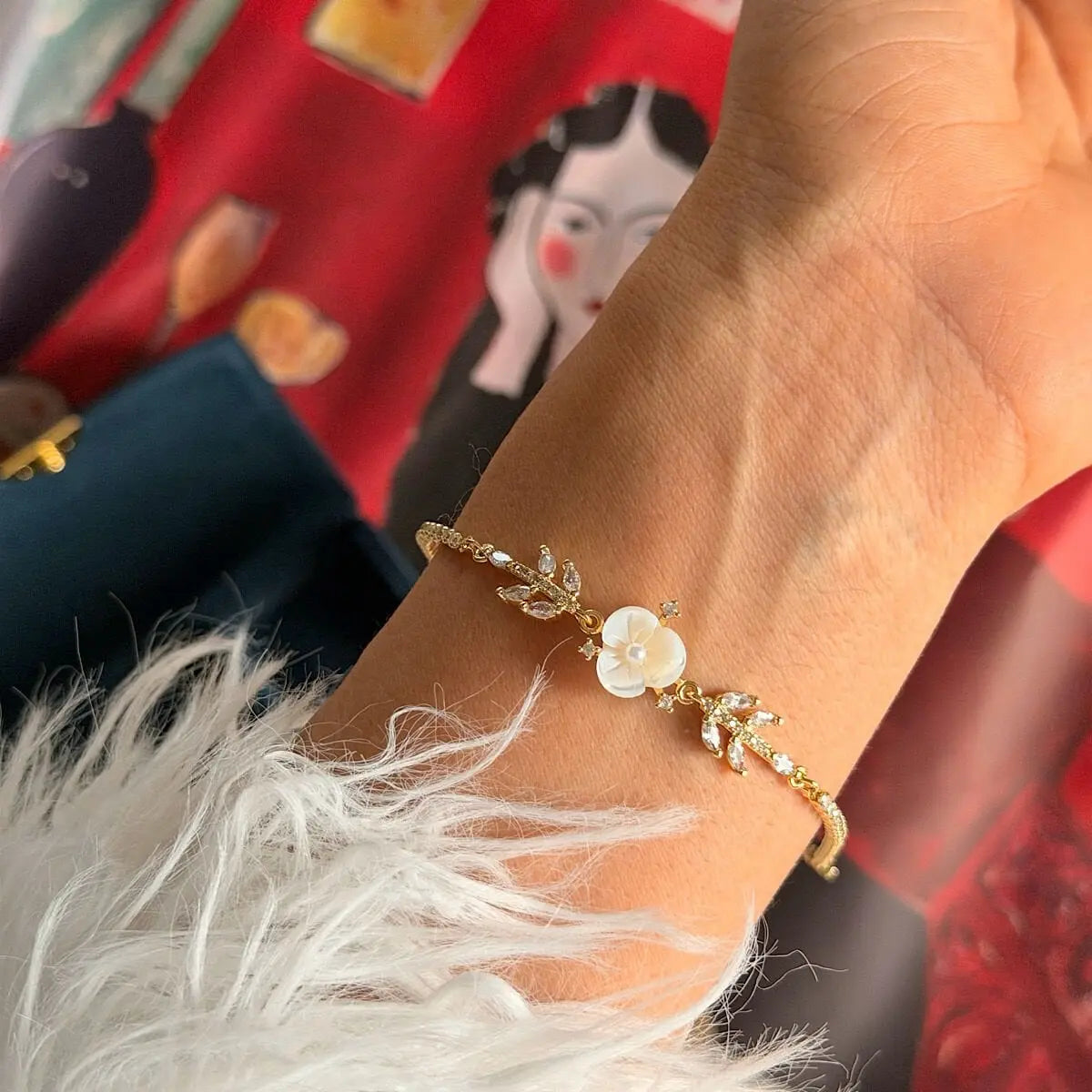Düş Çiçeği Vintage Tasarım Bileklik Vintage Aksesuar