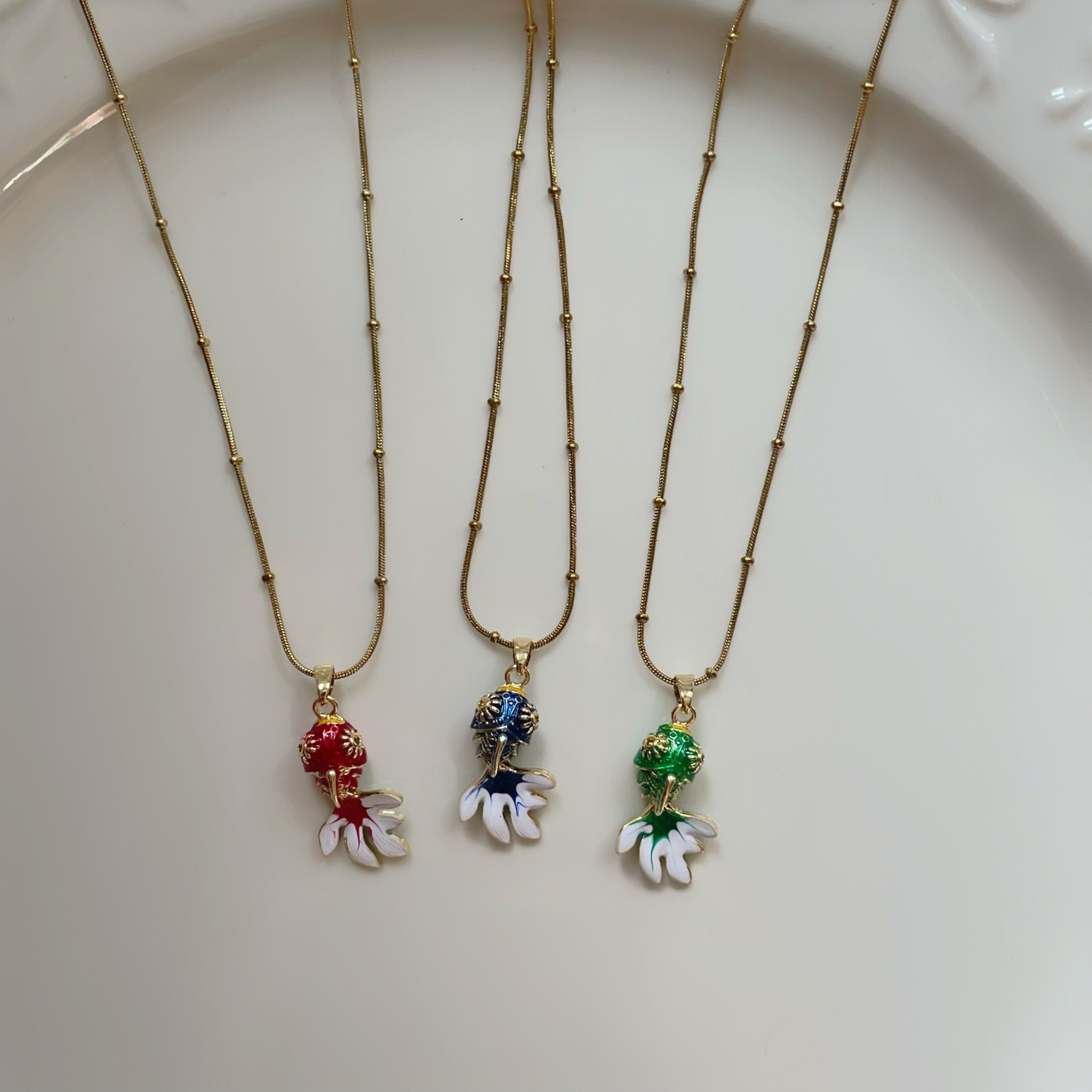 Okyanus Büyüsü Balık Çelik Kolyeler