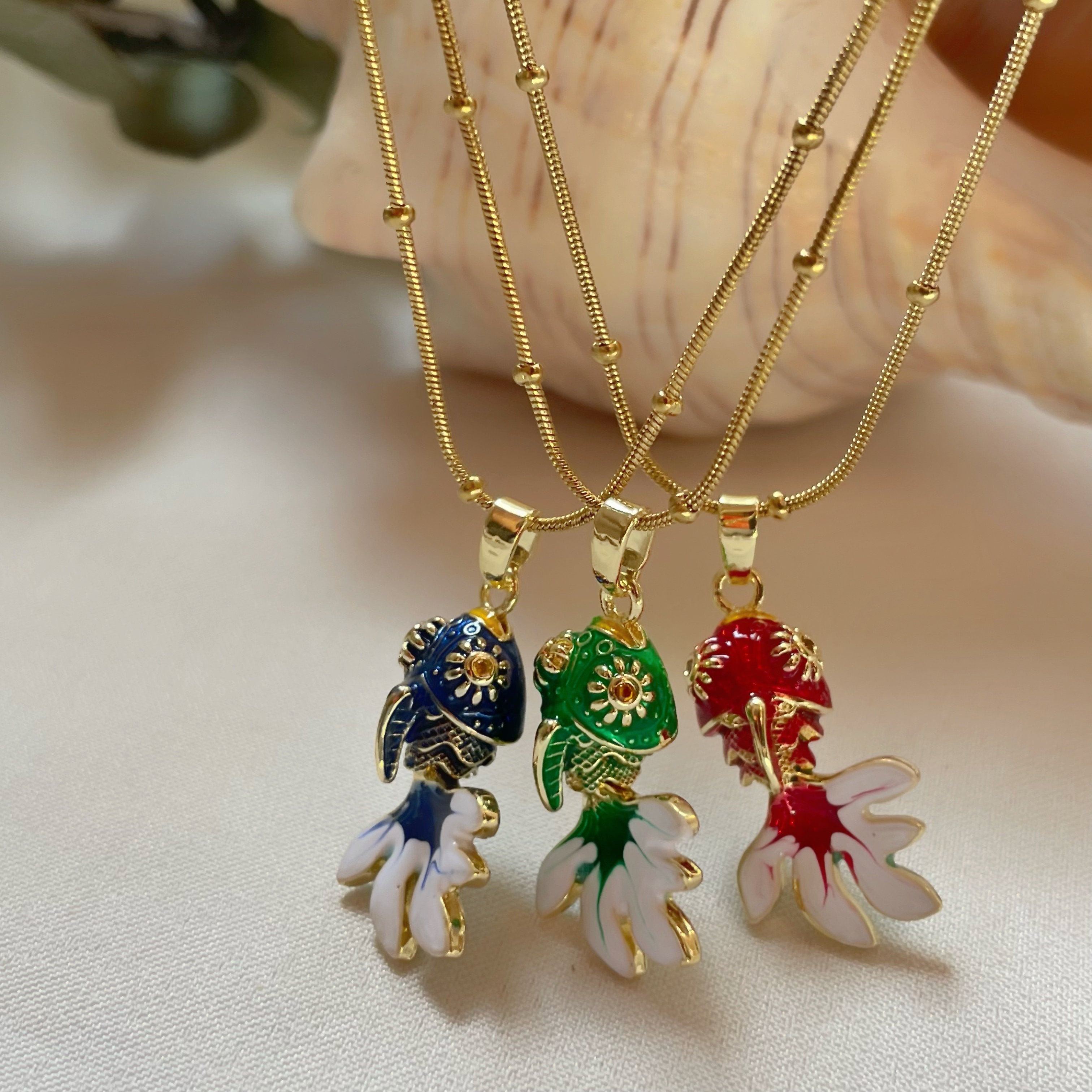 Okyanus Büyüsü Balık Çelik Kolyeler