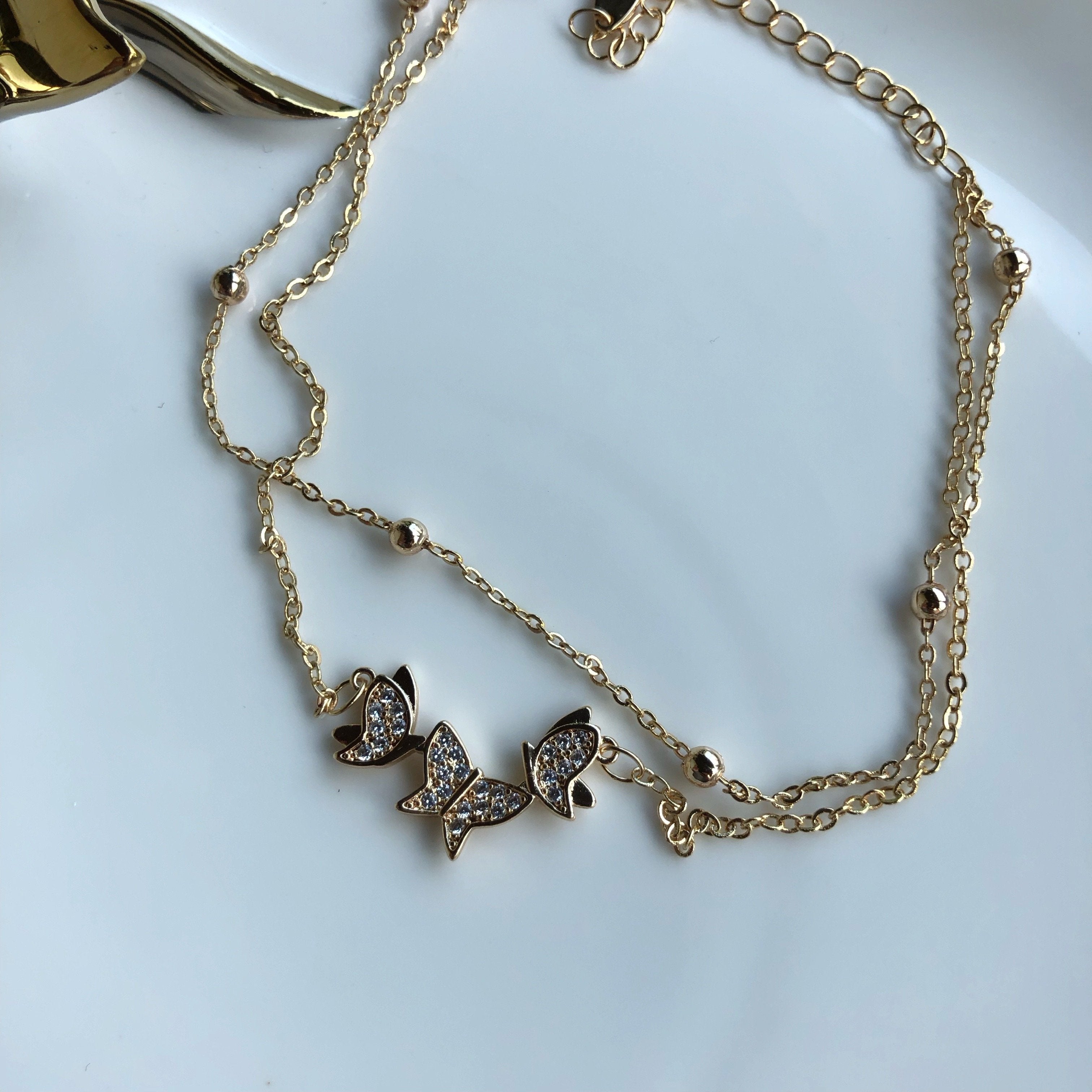 Kelebek Tasarım Çelik Halhal