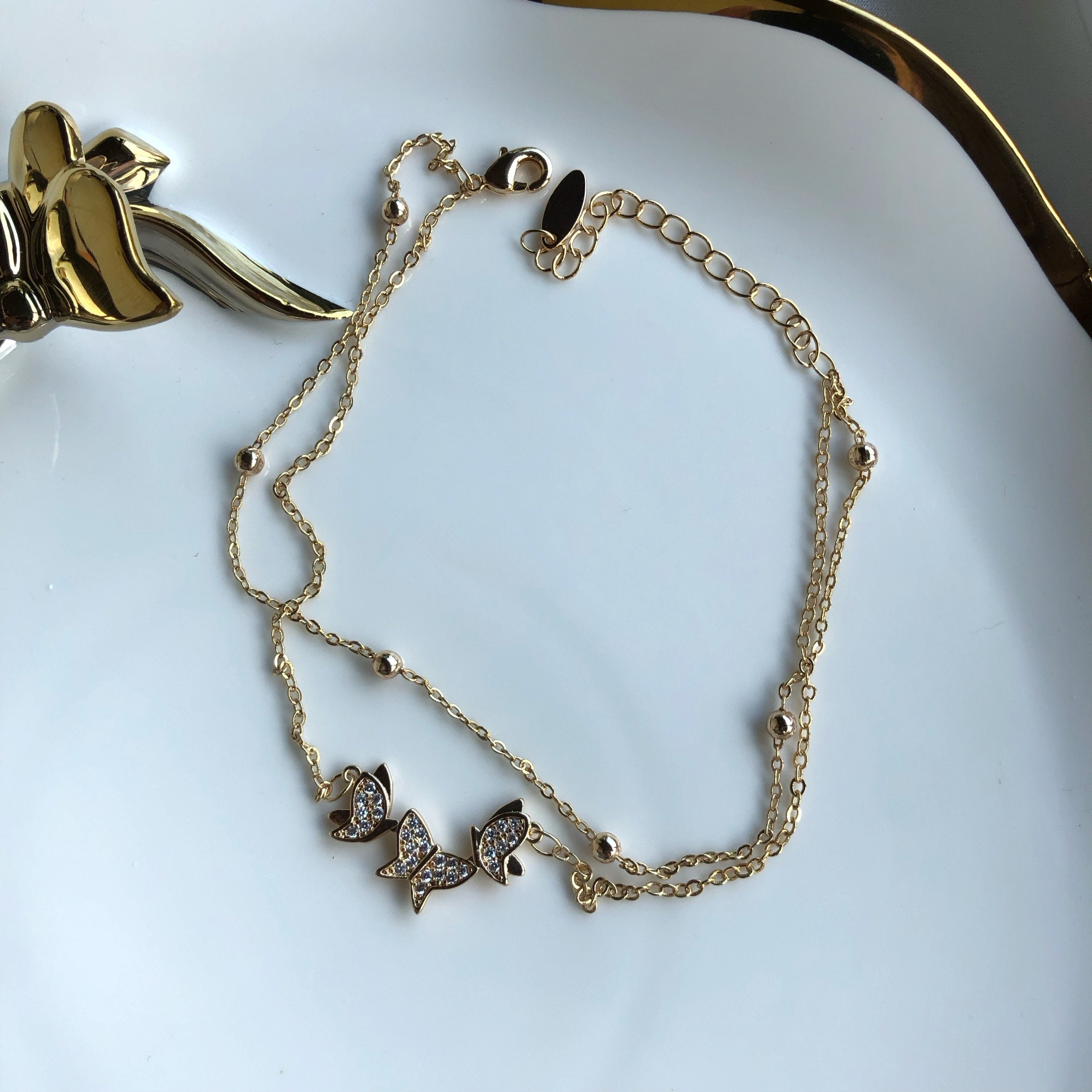 Kelebek Tasarım Çelik Halhal