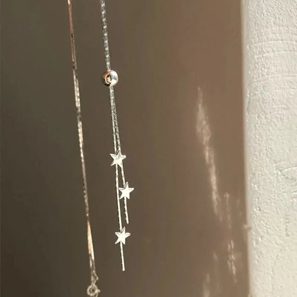 Star Retro Gümüş Kolye