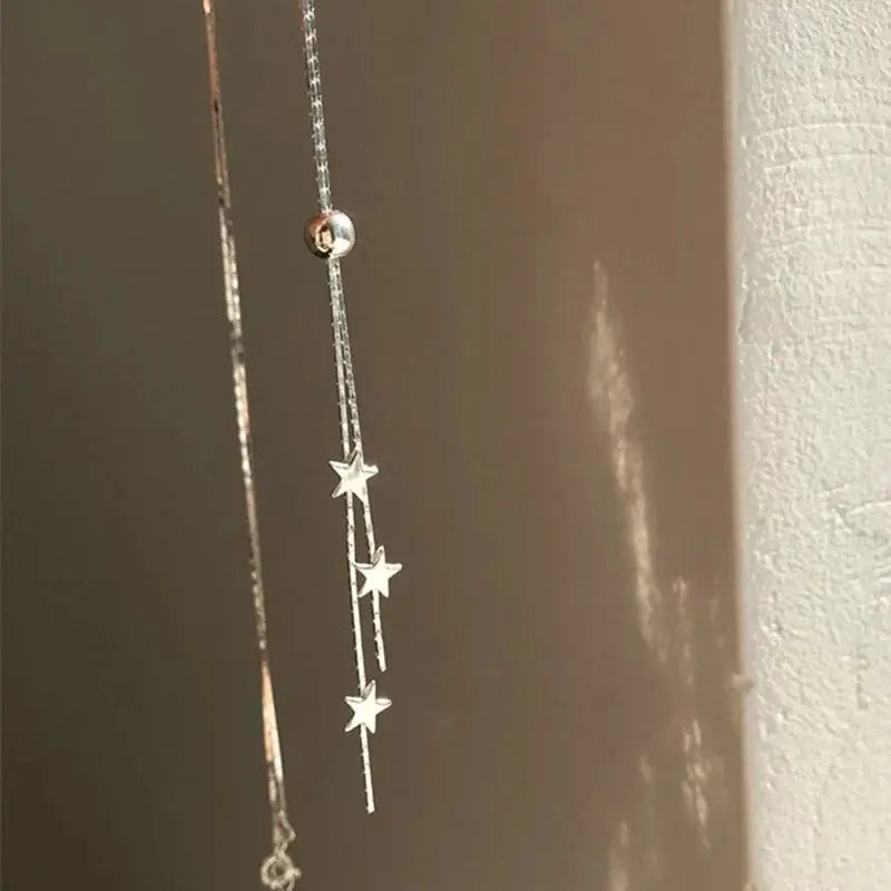 Star Retro Gümüş Kolye