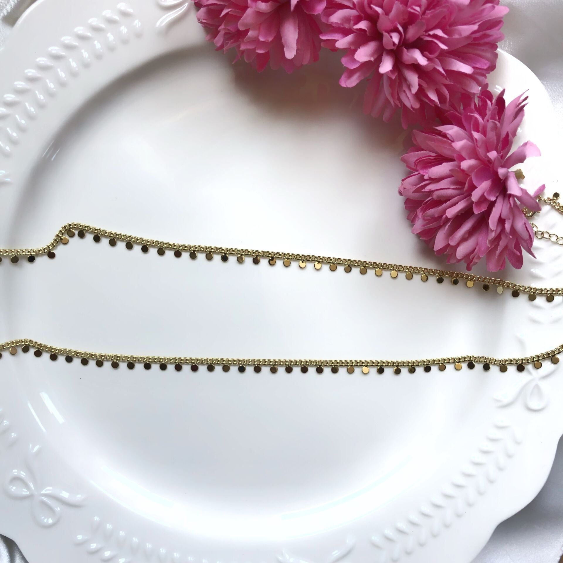 Gold Zincir Tasarım Çelik Bel Aksesuarı