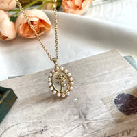Vintage Rose Çelik Kolye