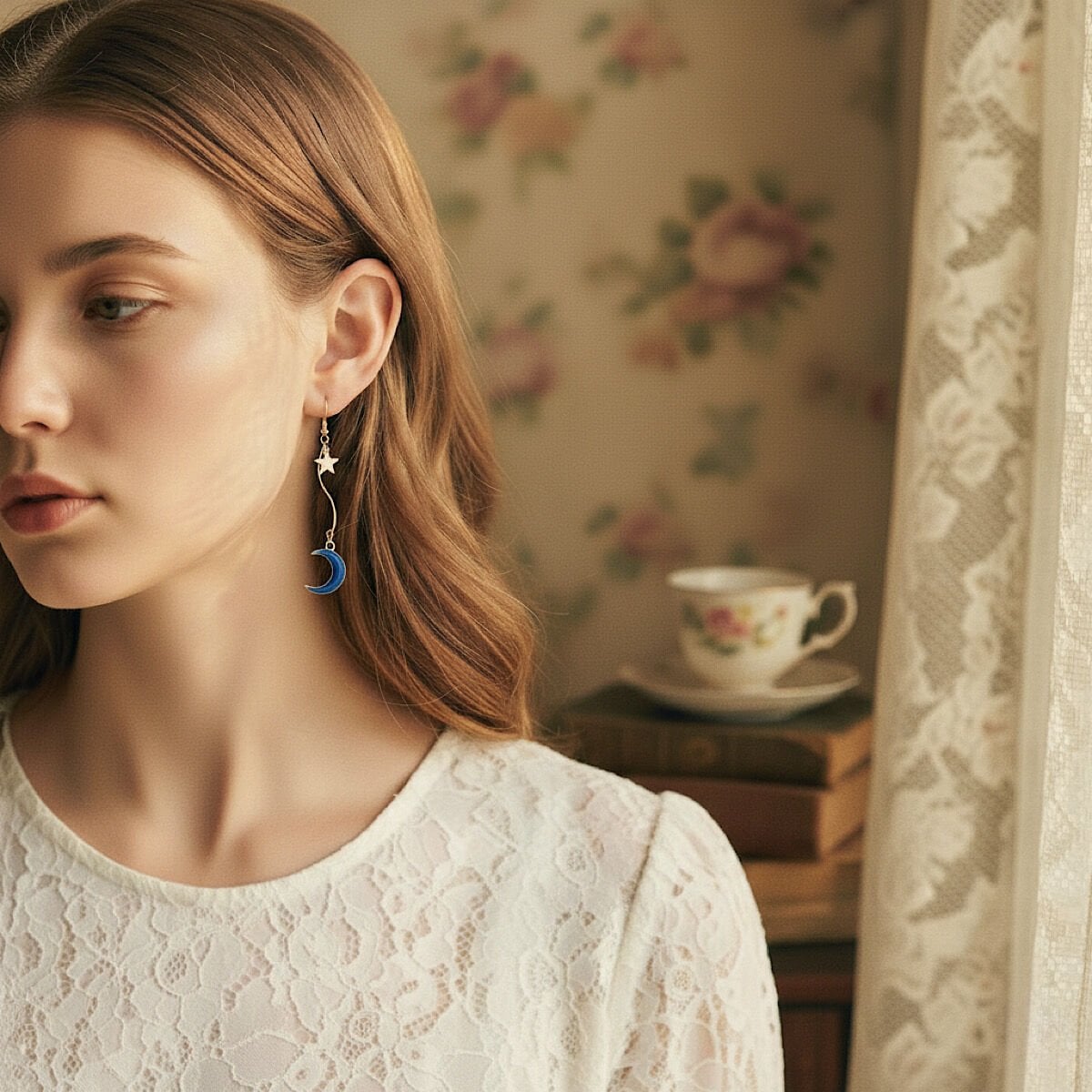 Lovely Cat Night Küpe