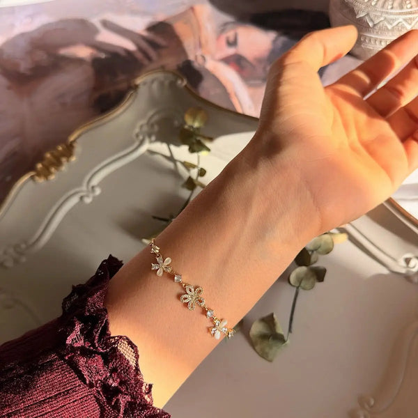 Masal Çiçeği Tasarım Asansör Bileklik Vintage Aksesuar