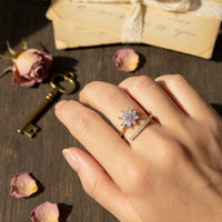 Renkli Taşlı Yıldız Yüzük