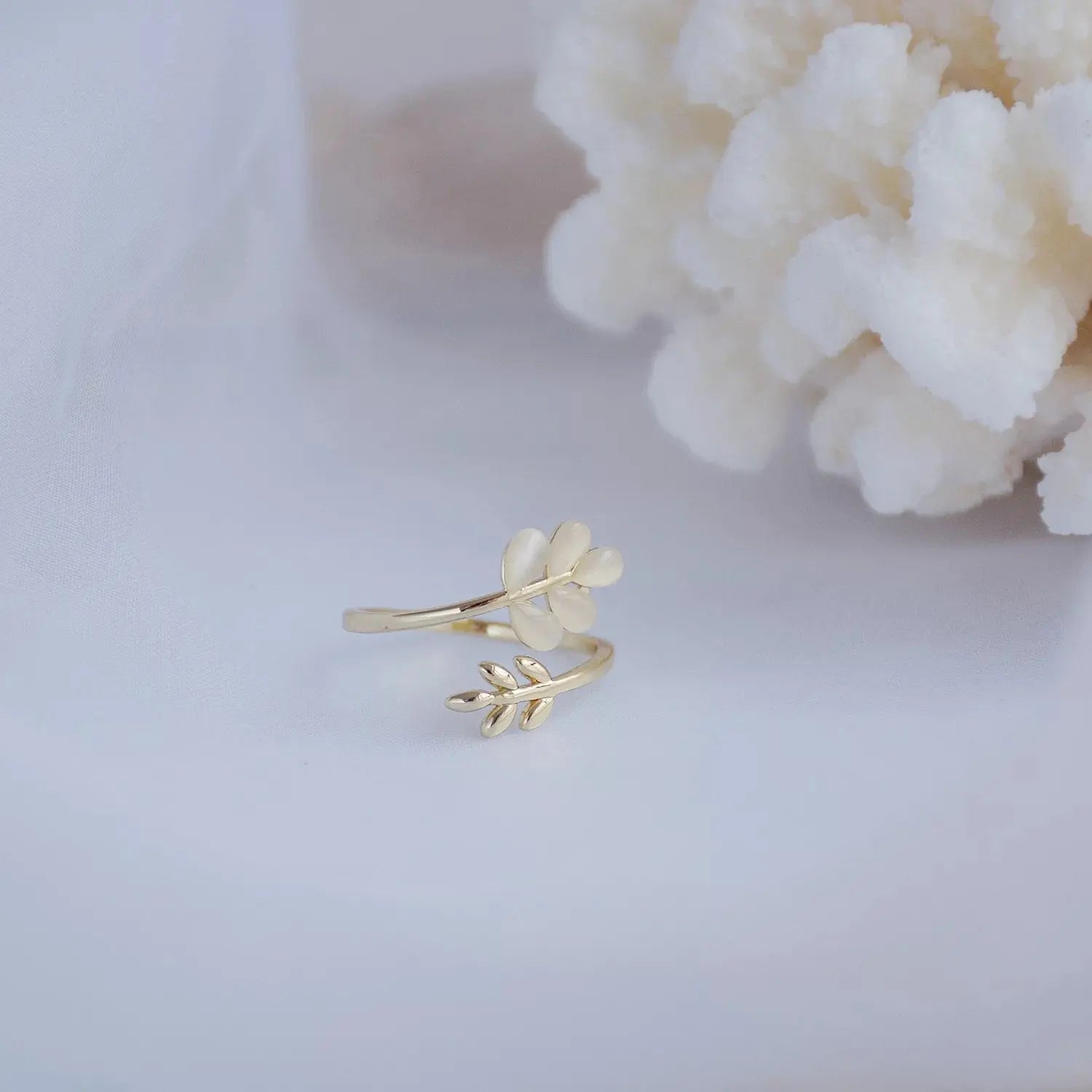 Vintage Leaf 2'li Yüzük Set