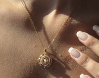 Vintage Pembe Çelik Kolye