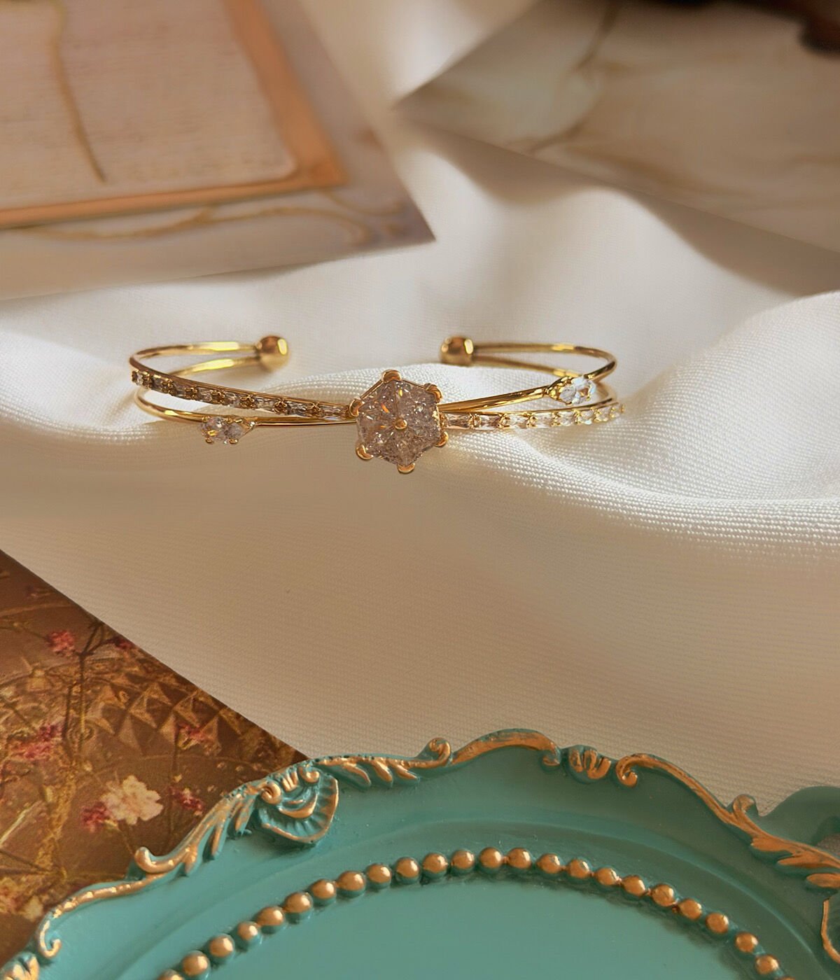 Vintage Tektaş Tasarım Kadın Halka Bileklik