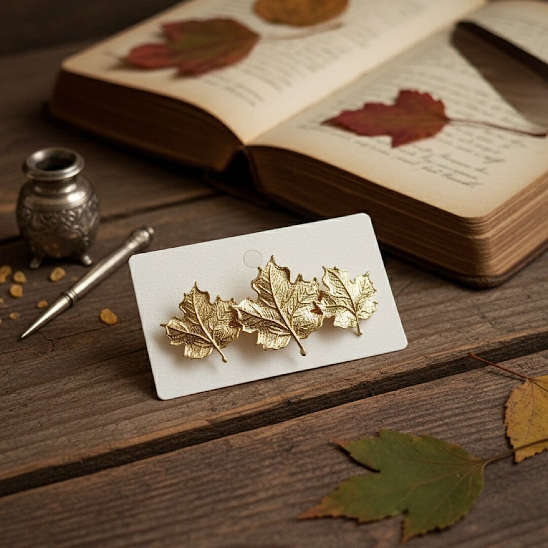 Vintage Yaprak Tasarım Toka