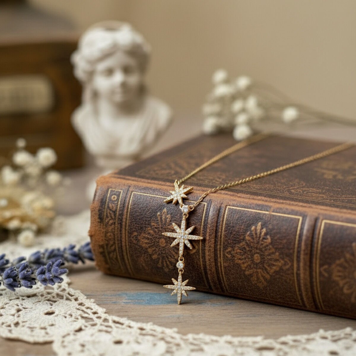 Yıldız Tasarım Vintage Çelik Kolye