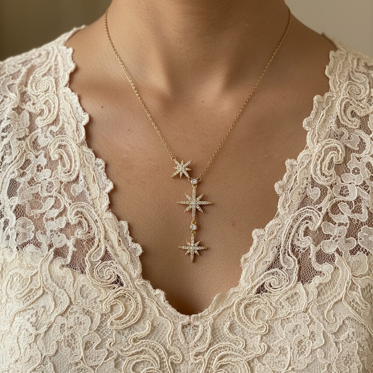 Yıldız Tasarım Vintage Çelik Kolye